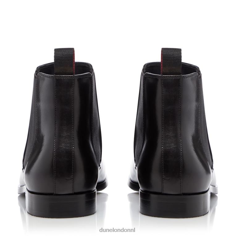 Heren R6DFZ755 mantel zwart Dune London Chelsea boots met amandelneus