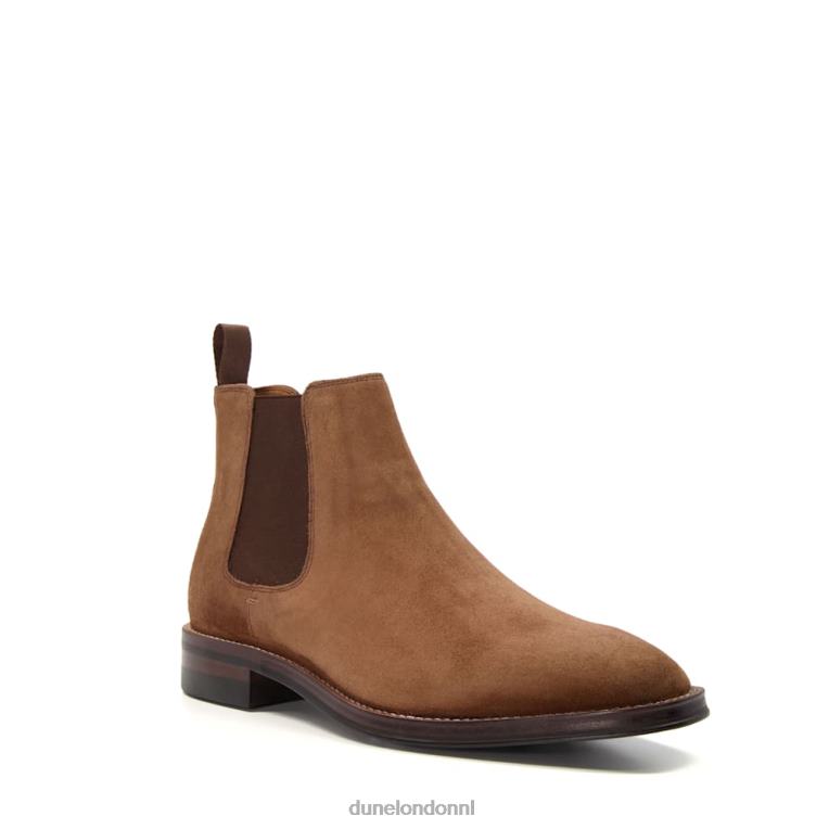 Heren R6DFZ805 metselaars bruin Dune London suède elastische chelsea boots