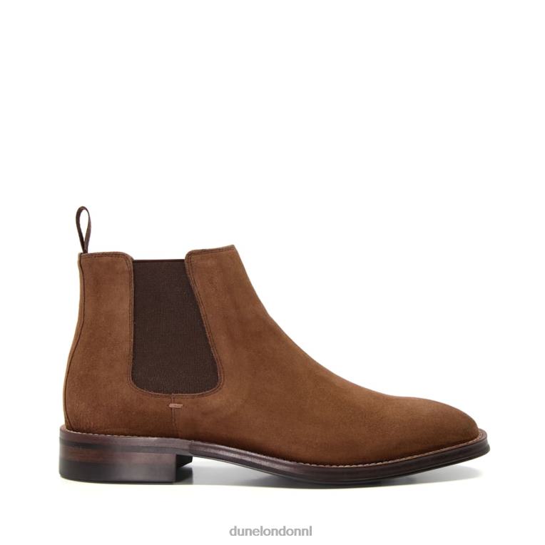 Heren R6DFZ805 metselaars bruin Dune London suède elastische chelsea boots