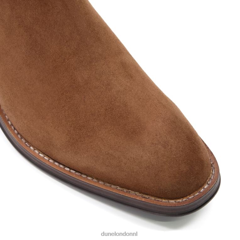 Heren R6DFZ805 metselaars bruin Dune London suède elastische chelsea boots