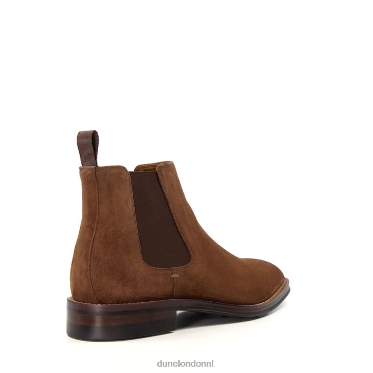 Heren R6DFZ805 metselaars bruin Dune London suède elastische chelsea boots