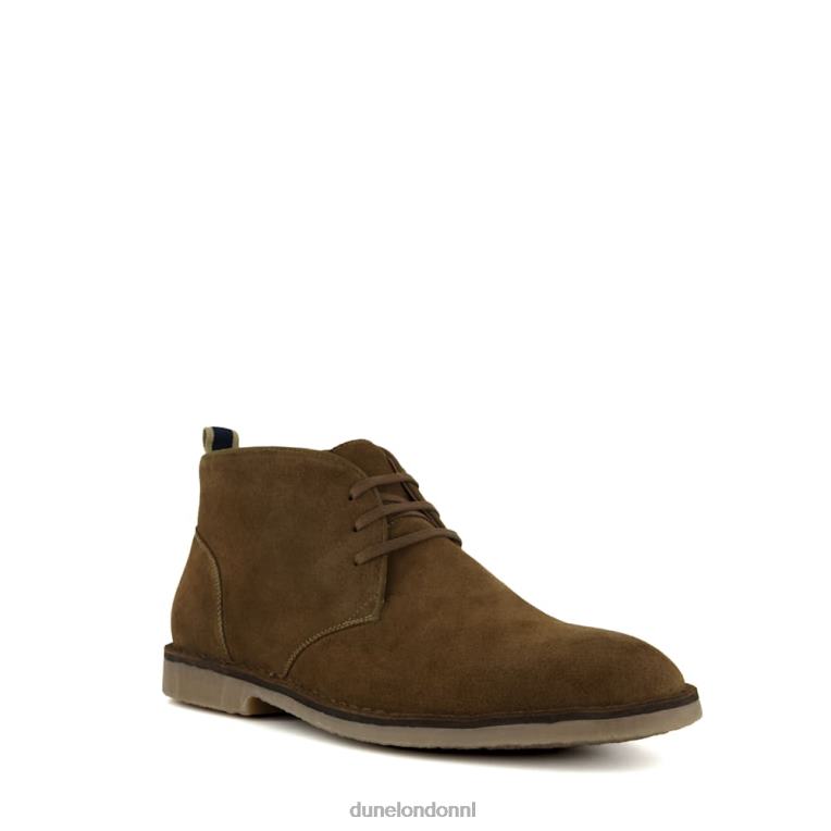 Heren R6DFZ708 verzilverd khaki Dune London casual chukka-laarzen