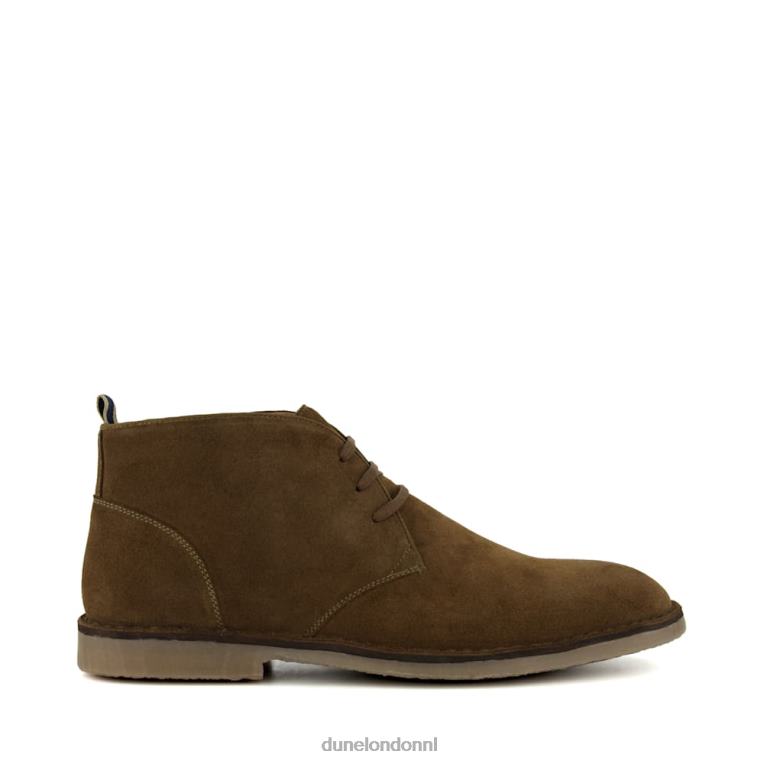 Heren R6DFZ708 verzilverd khaki Dune London casual chukka-laarzen