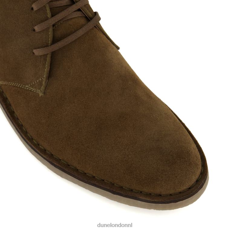 Heren R6DFZ708 verzilverd khaki Dune London casual chukka-laarzen