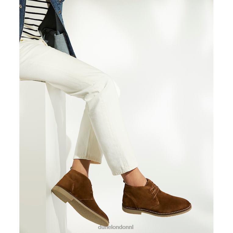 Heren R6DFZ799 verzilverd bruinen Dune London casual chukka-laarzen