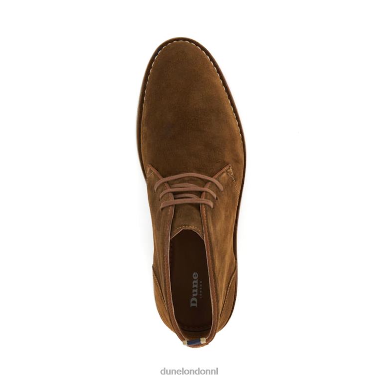 Heren R6DFZ799 verzilverd bruinen Dune London casual chukka-laarzen