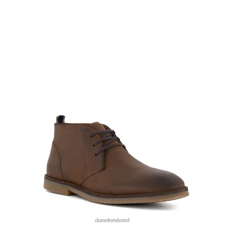 Heren R6DFZ820 verzilverd bruin Dune London casual chukka-laarzen