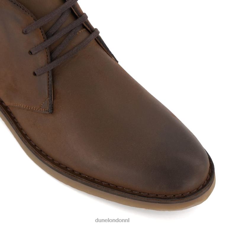 Heren R6DFZ820 verzilverd bruin Dune London casual chukka-laarzen