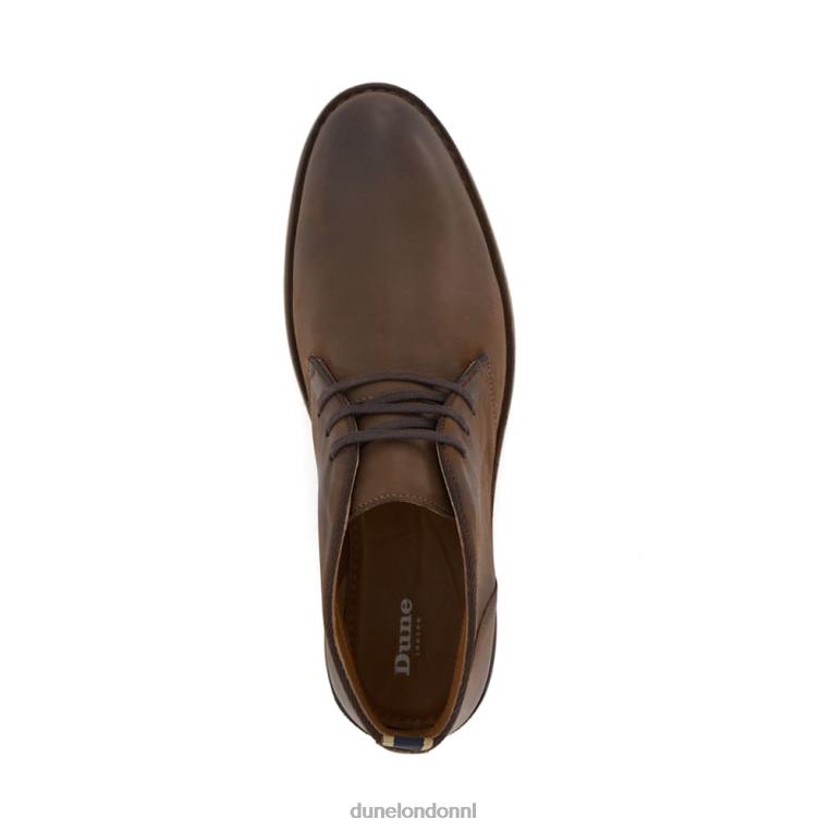 Heren R6DFZ820 verzilverd bruin Dune London casual chukka-laarzen