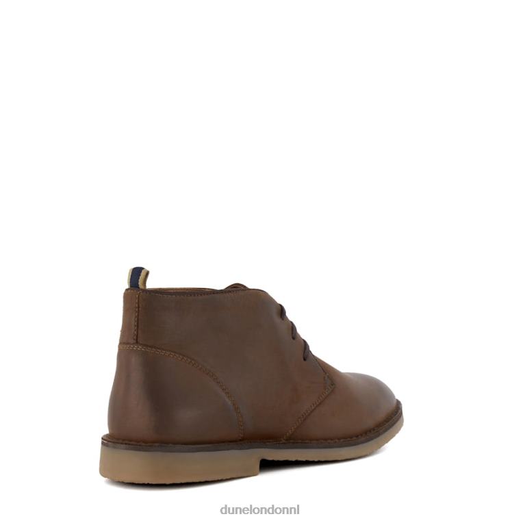 Heren R6DFZ820 verzilverd bruin Dune London casual chukka-laarzen