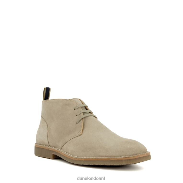 Heren R6DFZ836 verzilverd taupe Dune London casual chukka-laarzen - Klik op de afbeelding om het venster te sluiten