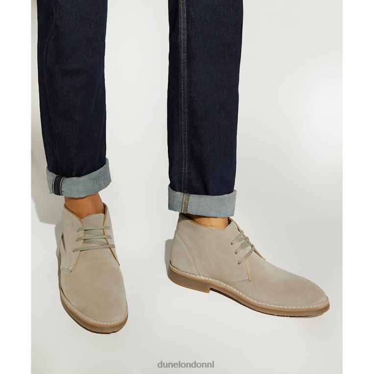 Heren R6DFZ836 verzilverd taupe Dune London casual chukka-laarzen