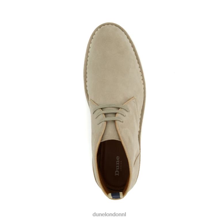 Heren R6DFZ836 verzilverd taupe Dune London casual chukka-laarzen