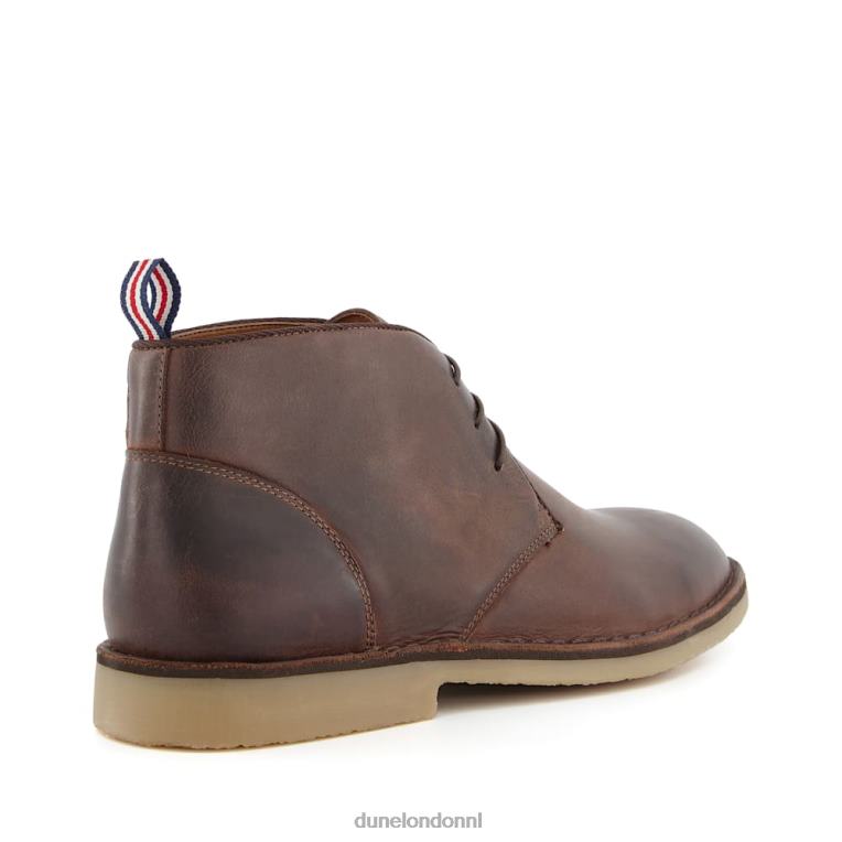 Heren R6DFZ862 contant geld bruin Dune London Chukka-laarzen met veters