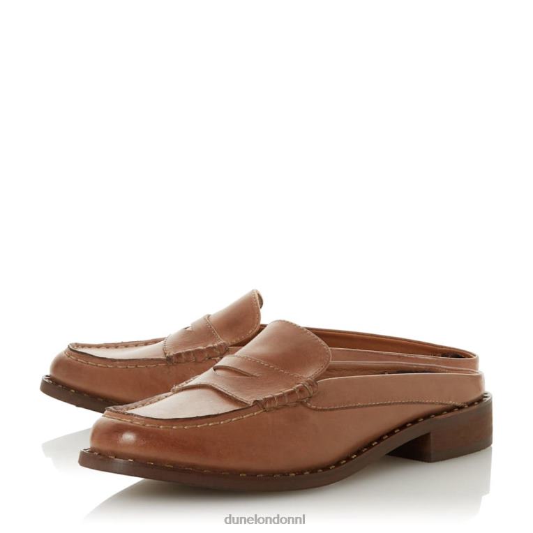 Heren R6DFZ424 Groenland room Dune London leren muilezelloafer