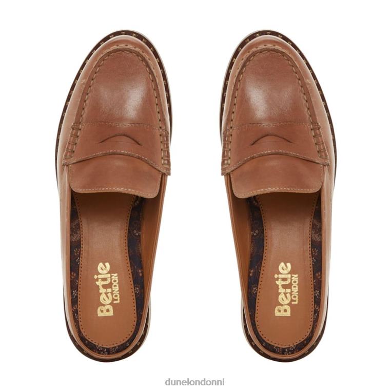 Heren R6DFZ424 Groenland room Dune London leren muilezelloafer