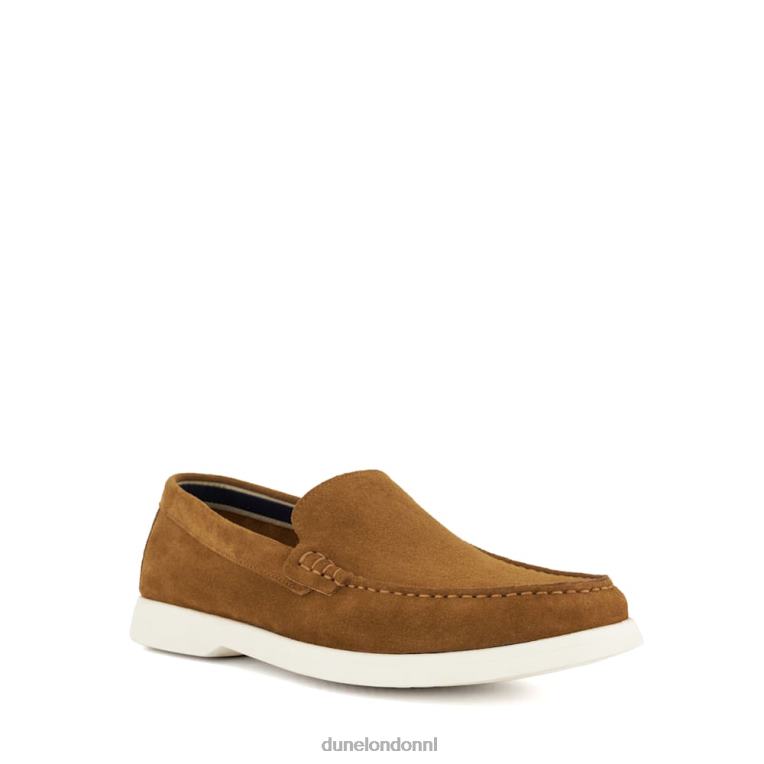 Heren R6DFZ695 buftonn bruinen Dune London doorgestikte casual loafers - Klik op de afbeelding om het venster te sluiten