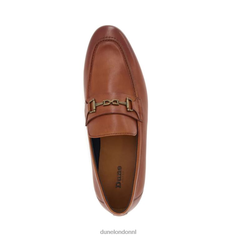 Heren R6DFZ714 sanctie bruinen Dune London Loafers met trensversiering