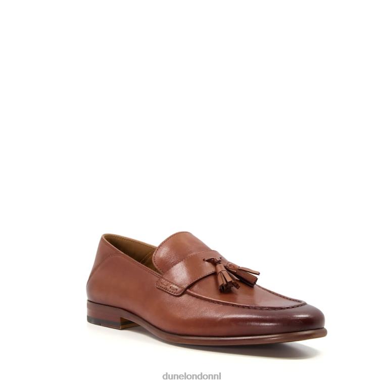 Heren R6DFZ735 steun bruinen Dune London Leren loafers met kwastjes - Klik op de afbeelding om het venster te sluiten