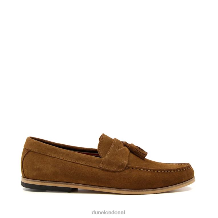 Heren R6DFZ737 bart bruinen Dune London suède loafers