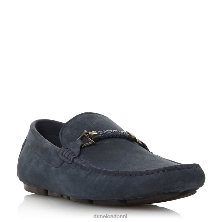 Heren R6DFZ766 bakens marine Dune London Mocassinloafer met vierkante neus