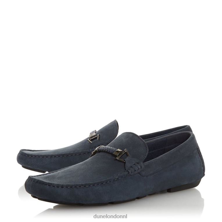 Heren R6DFZ766 bakens marine Dune London Mocassinloafer met vierkante neus