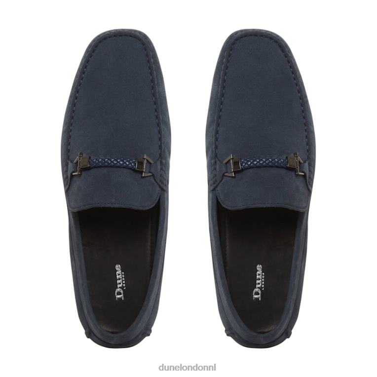 Heren R6DFZ766 bakens marine Dune London Mocassinloafer met vierkante neus