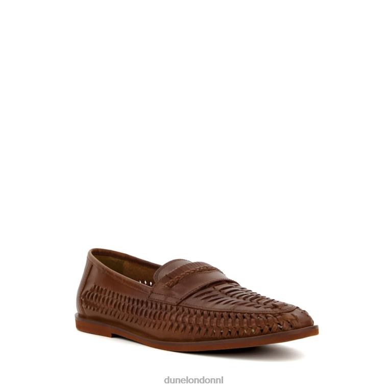 Heren R6DFZ800 stenen bruinen Dune London casual geweven loafers - Klik op de afbeelding om het venster te sluiten