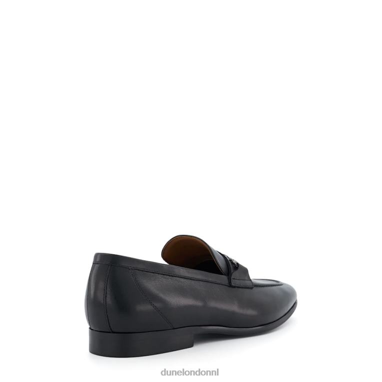 Heren R6DFZ835 sanctie zwart Dune London Loafers met trensversiering