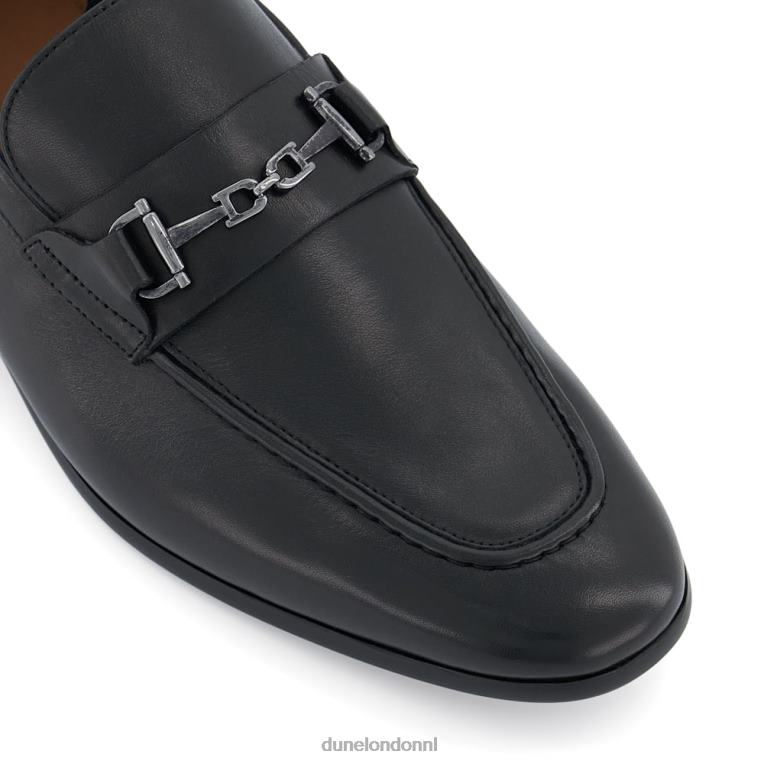 Heren R6DFZ835 sanctie zwart Dune London Loafers met trensversiering