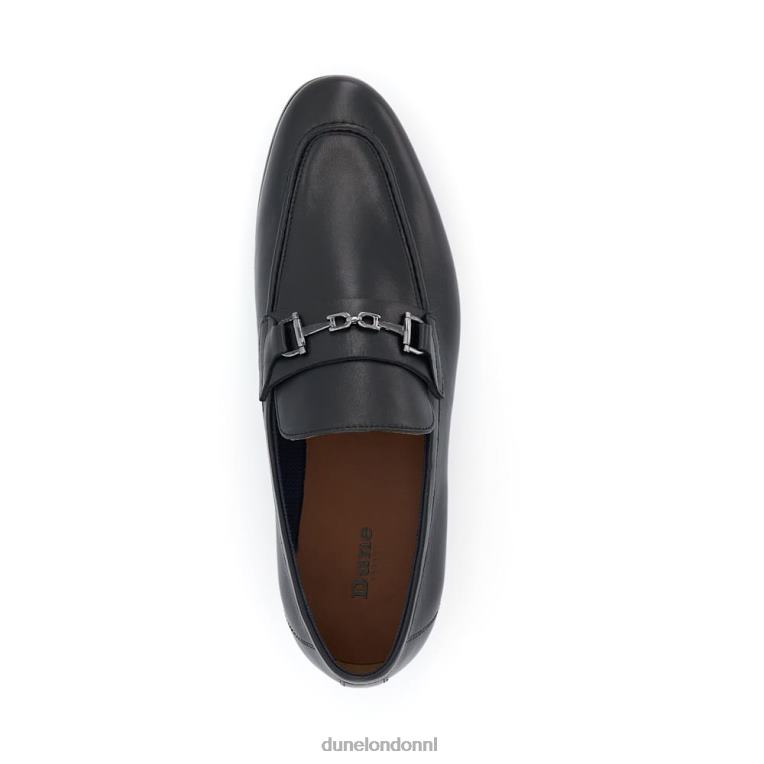 Heren R6DFZ835 sanctie zwart Dune London Loafers met trensversiering