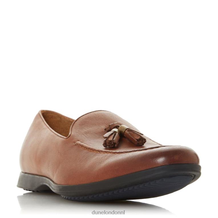 Heren R6DFZ871 Perth bruinen Dune London Loafer met kwastjesdetail - Klik op de afbeelding om het venster te sluiten