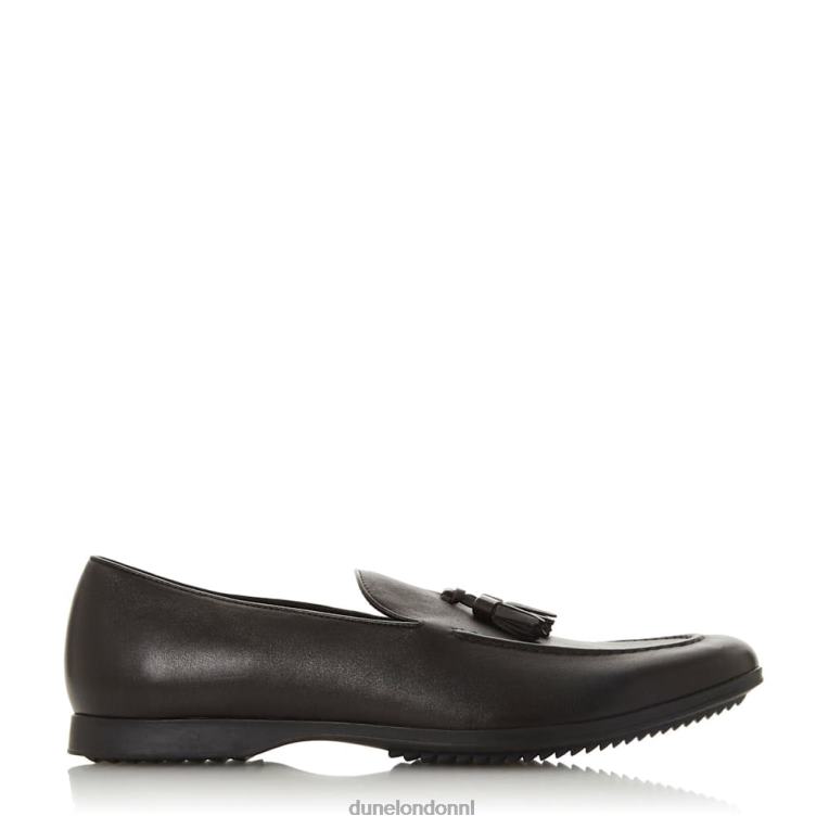 Heren R6DFZ872 Perth zwart Dune London Loafer met kwastjesdetail