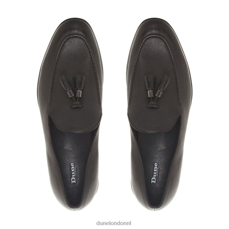 Heren R6DFZ872 Perth zwart Dune London Loafer met kwastjesdetail