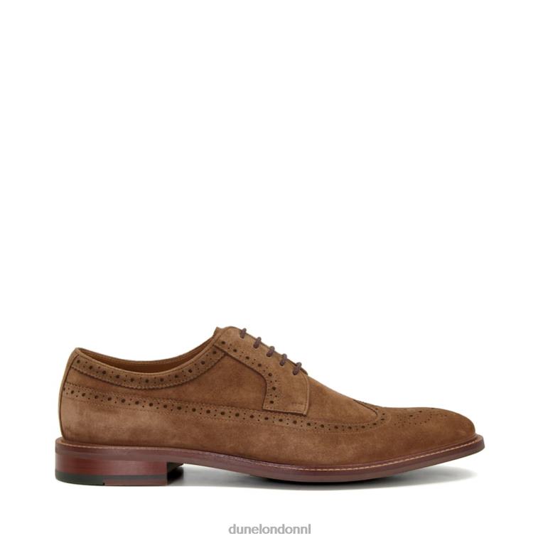 Heren R6DFZ841 superieur bruin Dune London brogueschoenen met vleugeltip