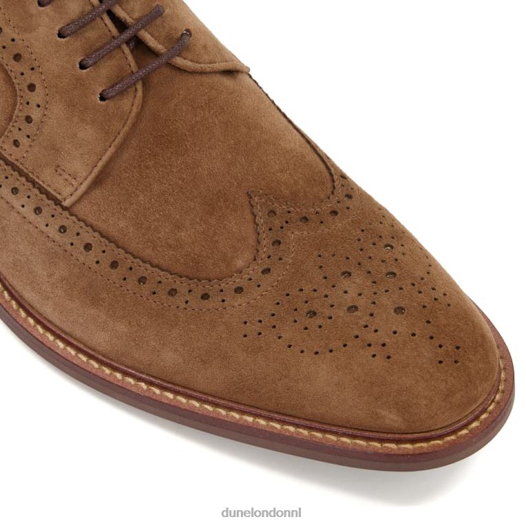 Heren R6DFZ841 superieur bruin Dune London brogueschoenen met vleugeltip