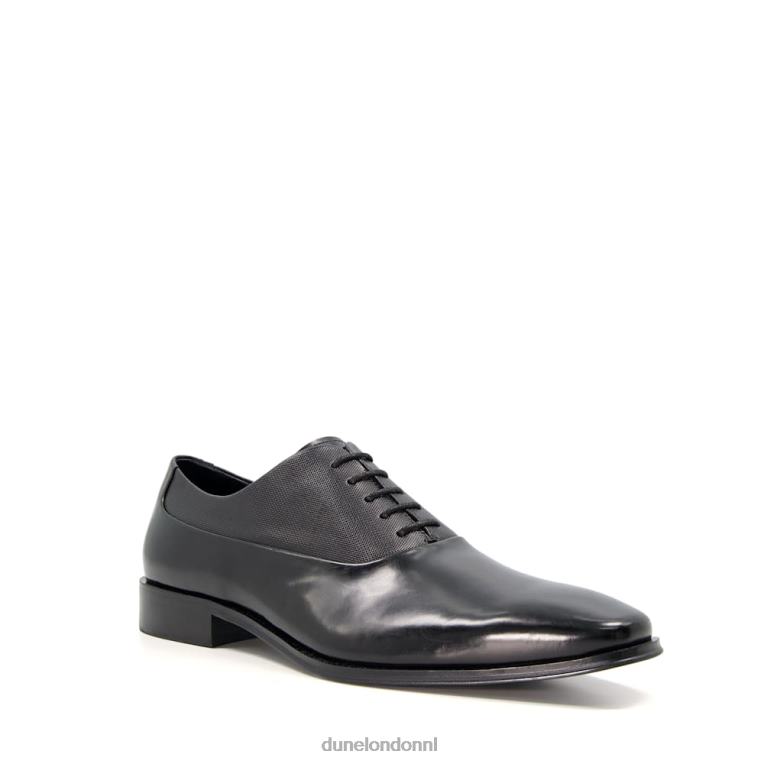 Heren R6DFZ843 sela zwart Dune London leren Oxford-schoenen met veters - Klik op de afbeelding om het venster te sluiten