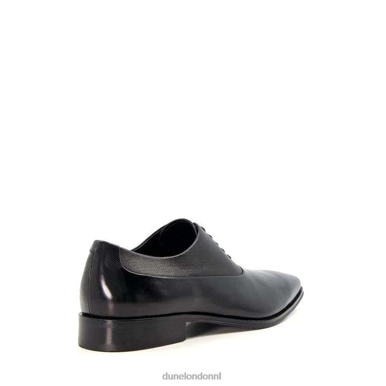 Heren R6DFZ843 sela zwart Dune London leren Oxford-schoenen met veters