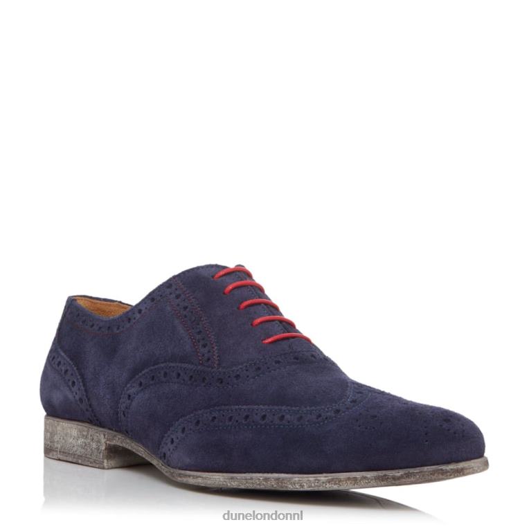 Heren R6DFZ879 Rayman tc marine Dune London slimme Oxford-schoenen met vleugeltip