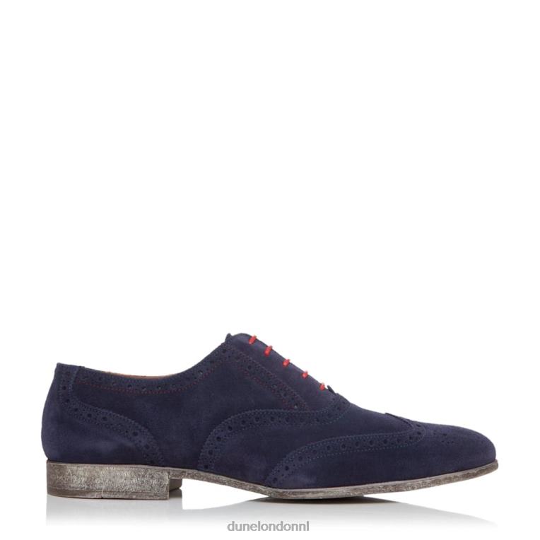 Heren R6DFZ879 Rayman tc marine Dune London slimme Oxford-schoenen met vleugeltip