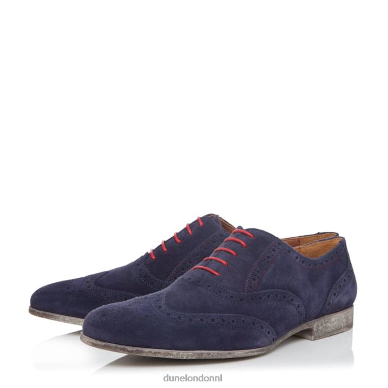 Heren R6DFZ879 Rayman tc marine Dune London slimme Oxford-schoenen met vleugeltip