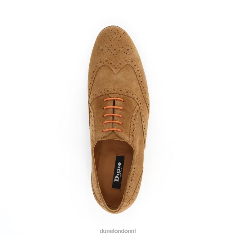 Heren R6DFZ880 Rayman tc bruinen Dune London slimme Oxford-schoenen met vleugeltip