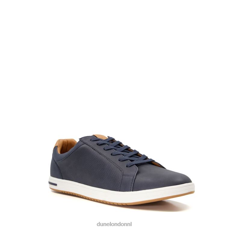 Heren R6DFZ736 duizelig marine Dune London geperforeerde sneakers met veters - Klik op de afbeelding om het venster te sluiten