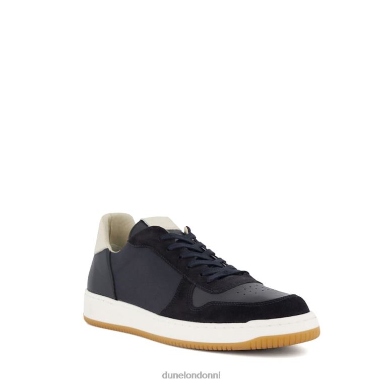 Heren R6DFZ798 tijd marine Dune London Suède sneakers met veters