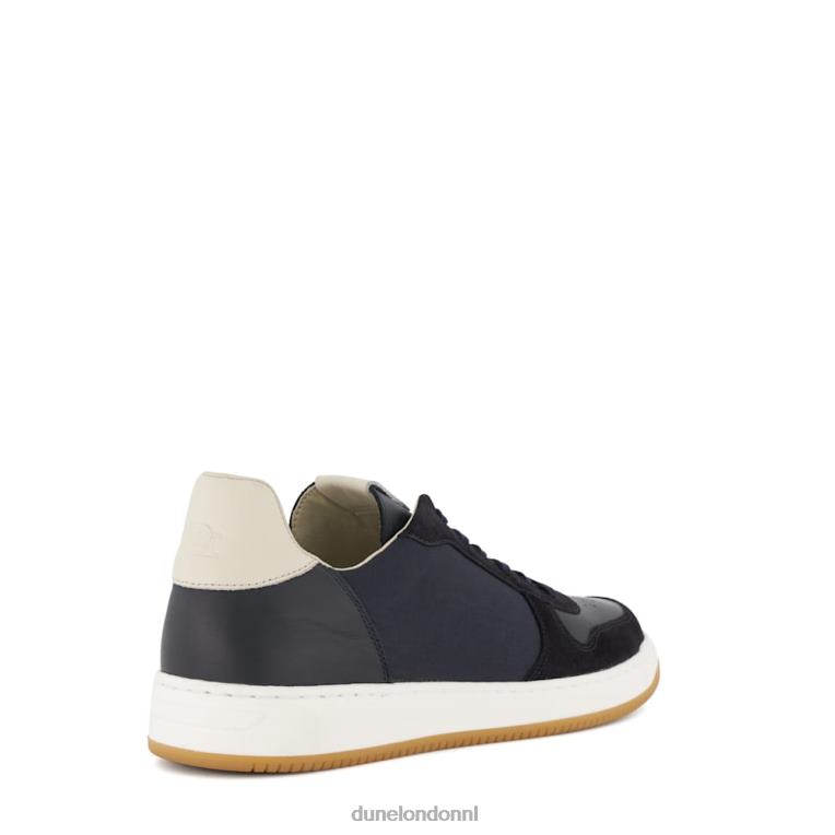 Heren R6DFZ798 tijd marine Dune London Suède sneakers met veters