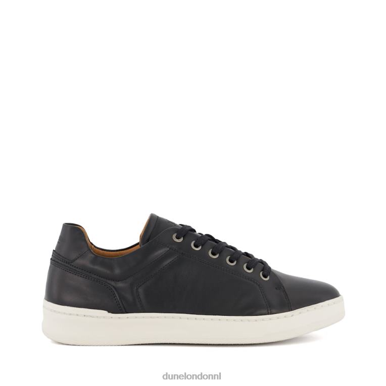 Heren R6DFZ819 toledo zwart Dune London leren sneakers met veters