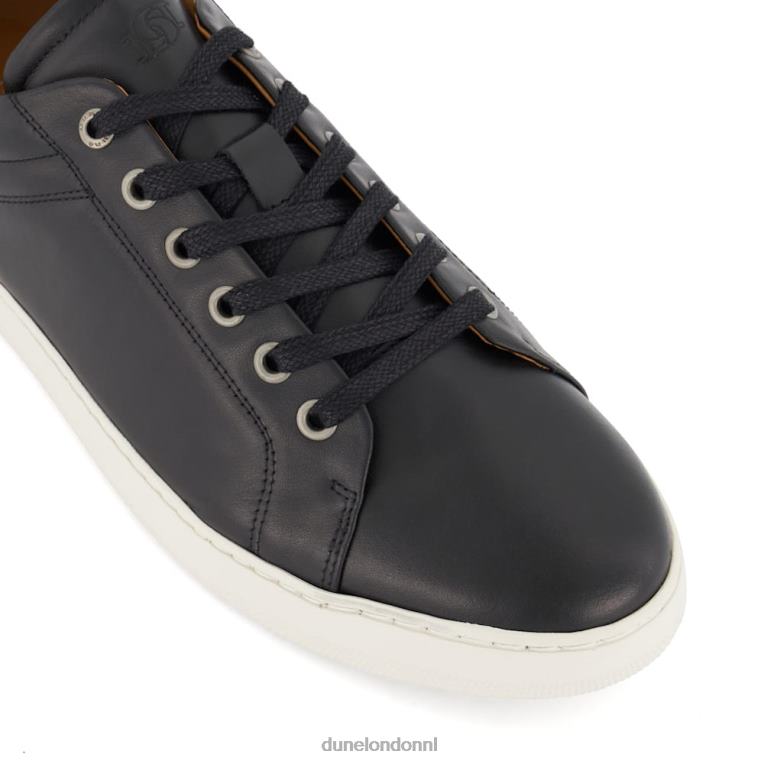 Heren R6DFZ819 toledo zwart Dune London leren sneakers met veters