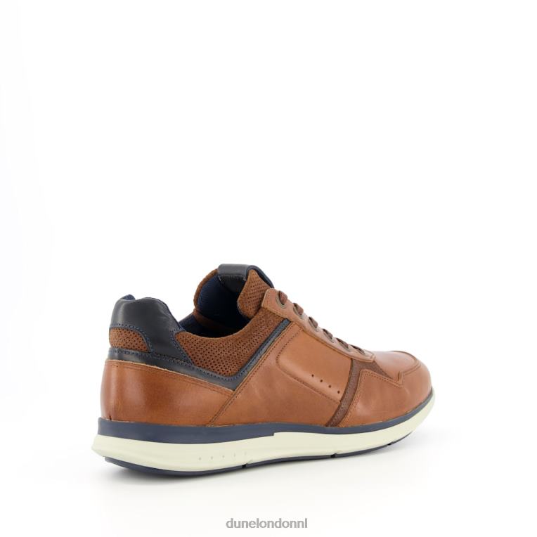 Heren R6DFZ864 Tijm bruinen Dune London sneakers met veters