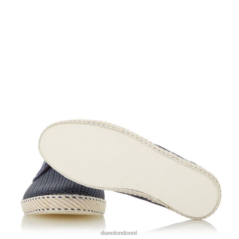 Heren R6DFZ676 flash marine Dune London espadrilles van mesh met veters