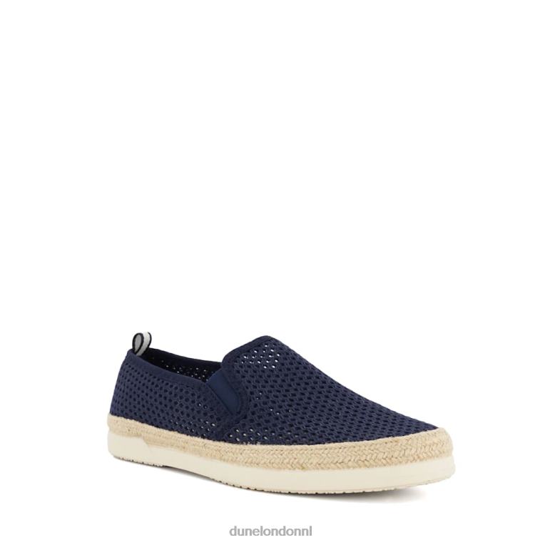 Heren R6DFZ697 visser marine Dune London geperforeerde casual espadrilles